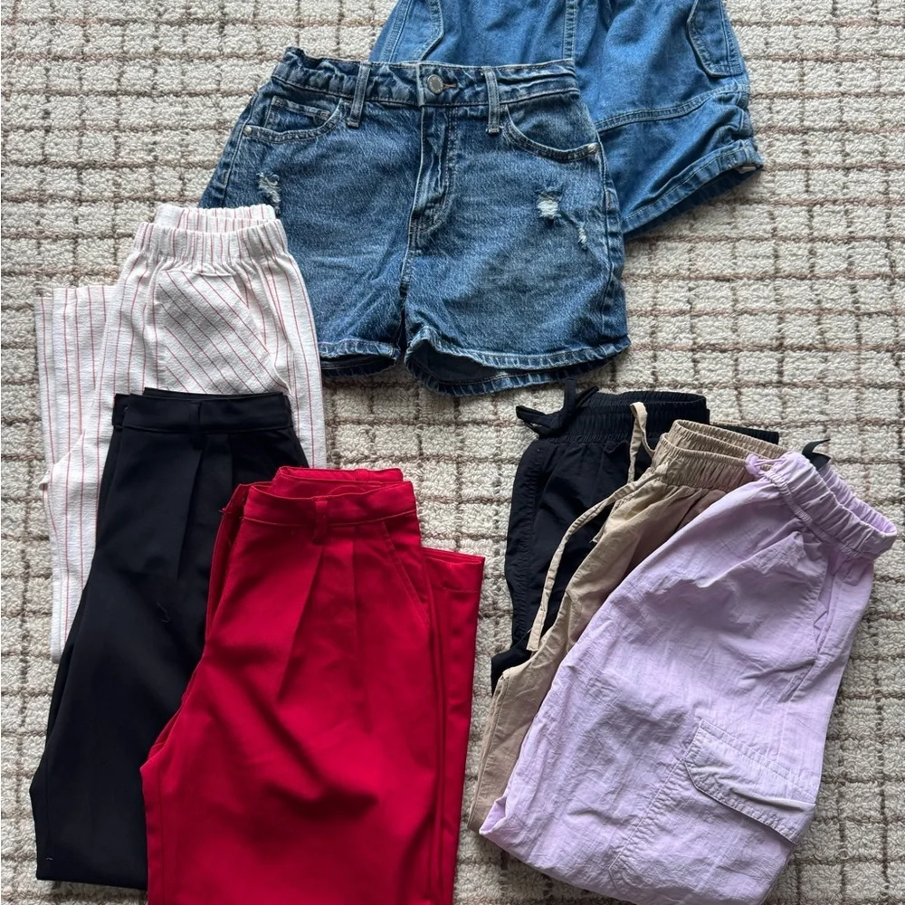 ZARA & Target Girls Size 8 Bundle Casual Shorts & Pants - Picture 1 of 6